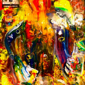 Pierre Poulin - La Rencontre du karma / Karma Meeting Painting